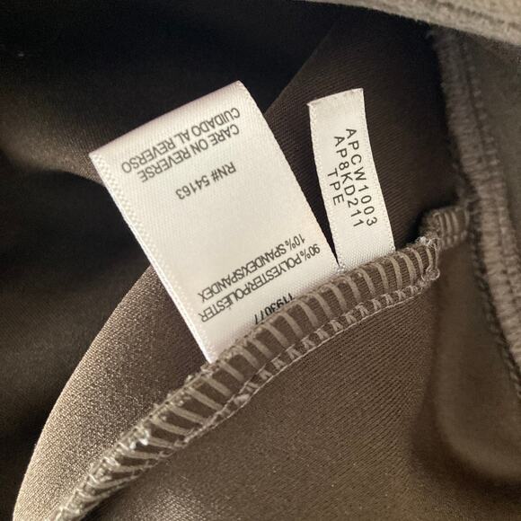 Andrew Marc Pants Womens Small Faux Suede Gray - Picture 10 of 11